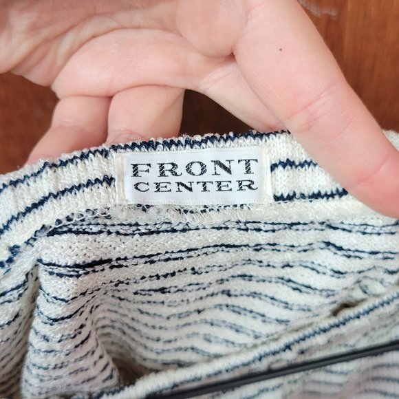 Vintage 1960s Deadstock Striped Two Piece Knit Skirt Set - Picture 7 of 10